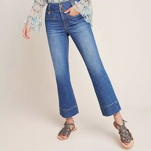 Pilcro High-Rise Cropped Flare Jeans
